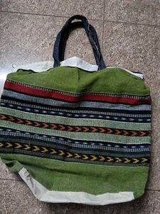 Boho Striped Tote Bag
