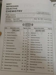 Neet Refresher , objective chemistry