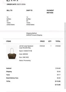 OG New Michael Kors Tote Bag
