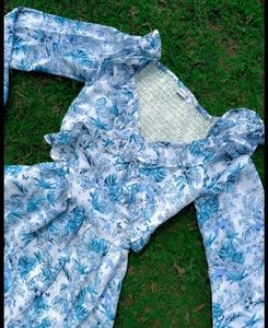 🤍🩵Cottage Core Dreamy Blue Dress🩵🤍