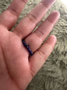 Blue Beaded Ring