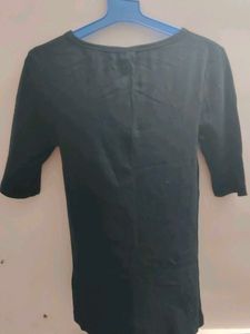 Black Cutout T-Shirt