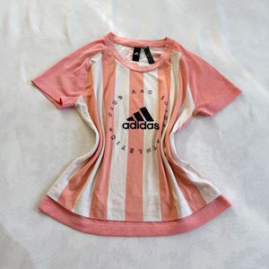 Adidas Striped Athletic T-Shirt
