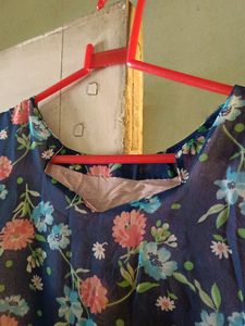 Floral Print Georgette Kurti