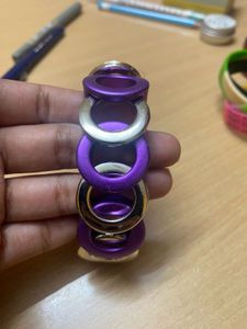 Purple &amp; silver Bracelet