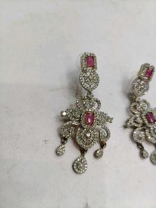 1Gm Gold Exquisite Layered Necklace with 2 jhumk