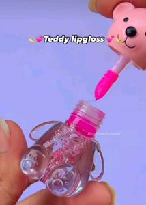 Cute Pink teddy lipgloss Keychain