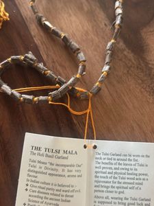 2 Brand New Tulsi Mala, Holi Basil Garland
