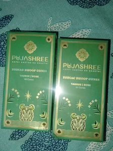Pujashree Zodiac Dhoop Cones - Taurus Rose pack of