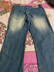 Wide Leg Distressed Jeans