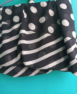 Chic Polka Dot Saree