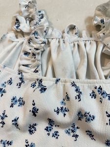 Cute Floral Crop Top