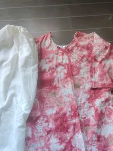 Stylish Pink Tie-Dye Kurta Set