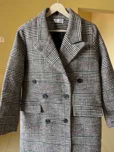 Plaid Trench Coat
