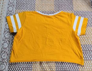 Orange Go To Summer Crop Top