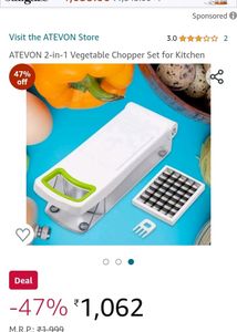 2-in-1 Vegetable Chopper Set for Kitchen