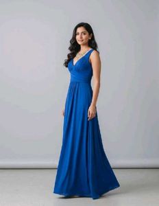 Elegant Royal Blue Maxi Dress