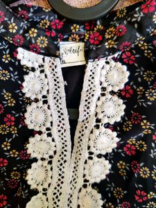 Floral Print Ethnic Gown