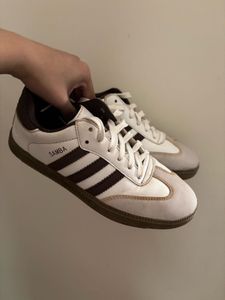 Adidas Samba White & Brown Sneakers