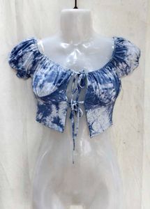 y2k dye print top