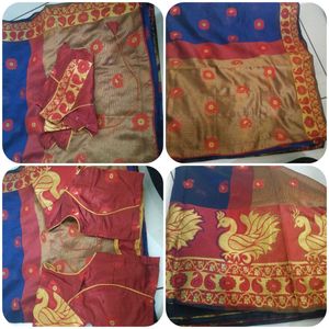 Elegant Ethnic Sarees With Blouse