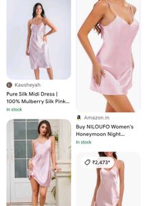 Satin Slip dress set