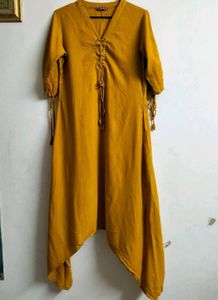 Lyrics Mustard Yellow Kurta Set