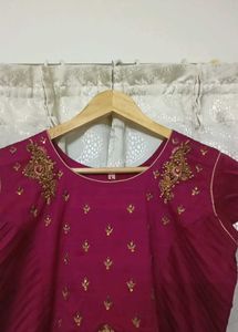 Beautiful Magenta Ethnic Gown