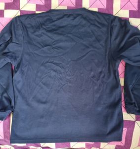 MAITRI Men's Full Sleeve Printed Tshirt|| Navy Blue||