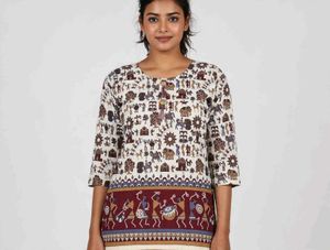 Unique Ethnic Print Kurta