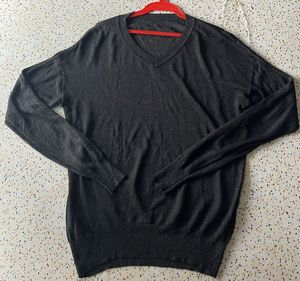 Classic V-Neck Knit Sweater