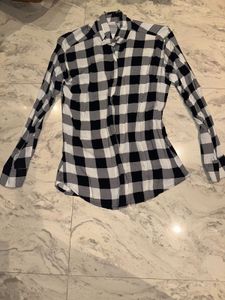 Classic Black & White Checkered Shirt