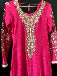 Pink Colour Party Wear Suit With Dupatta