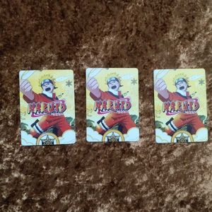 3 naruto cards