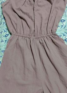 Mauve Tie Strap Jumpsuit