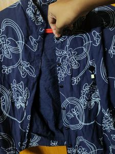 Navy Blue Wrap top