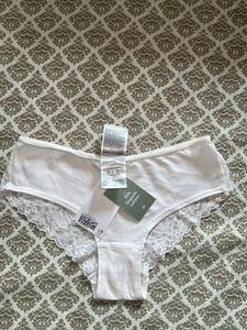 H&M White Lace Trim Briefs