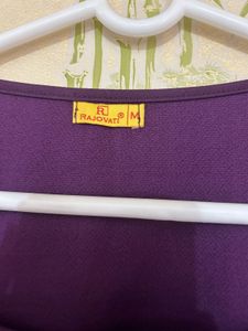 Elegant Purple Puff Sleeve Top