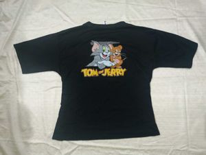 Tom &amp; Jerry Black Graphic Tee