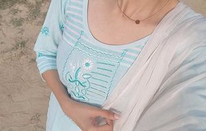 Sky Blue Cotton Kurta Set