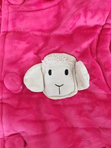 Cute Pink Baby Vest with Sheep