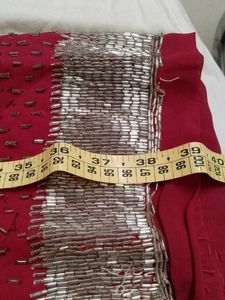 Embellished Palazzos Blood Red