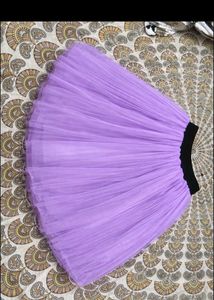 Elegant Black Top &amp; Lavender Tulle Skirt Set