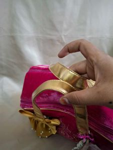 Juicy Couture Pink Velvet Bow Handbag