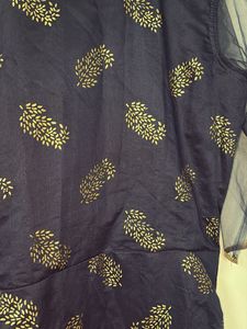 Elegant Navy Blue Ethnic Gown