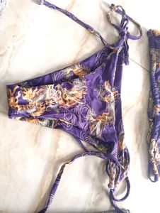 🎀BUY '1' GET '1' FREE Stylish Purple &amp; Gold Bikin