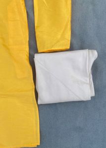 Men’s Yellow embroidered Haldi Kurta Pajama Set