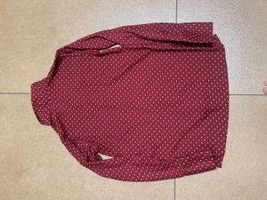 Chic Geometric Print Button-Up Blouse