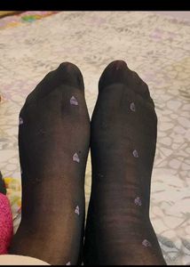 Blue Printed Split-Toe Socks
