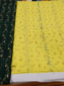 Premium Georgette Embroidered Unstitched Suit Set